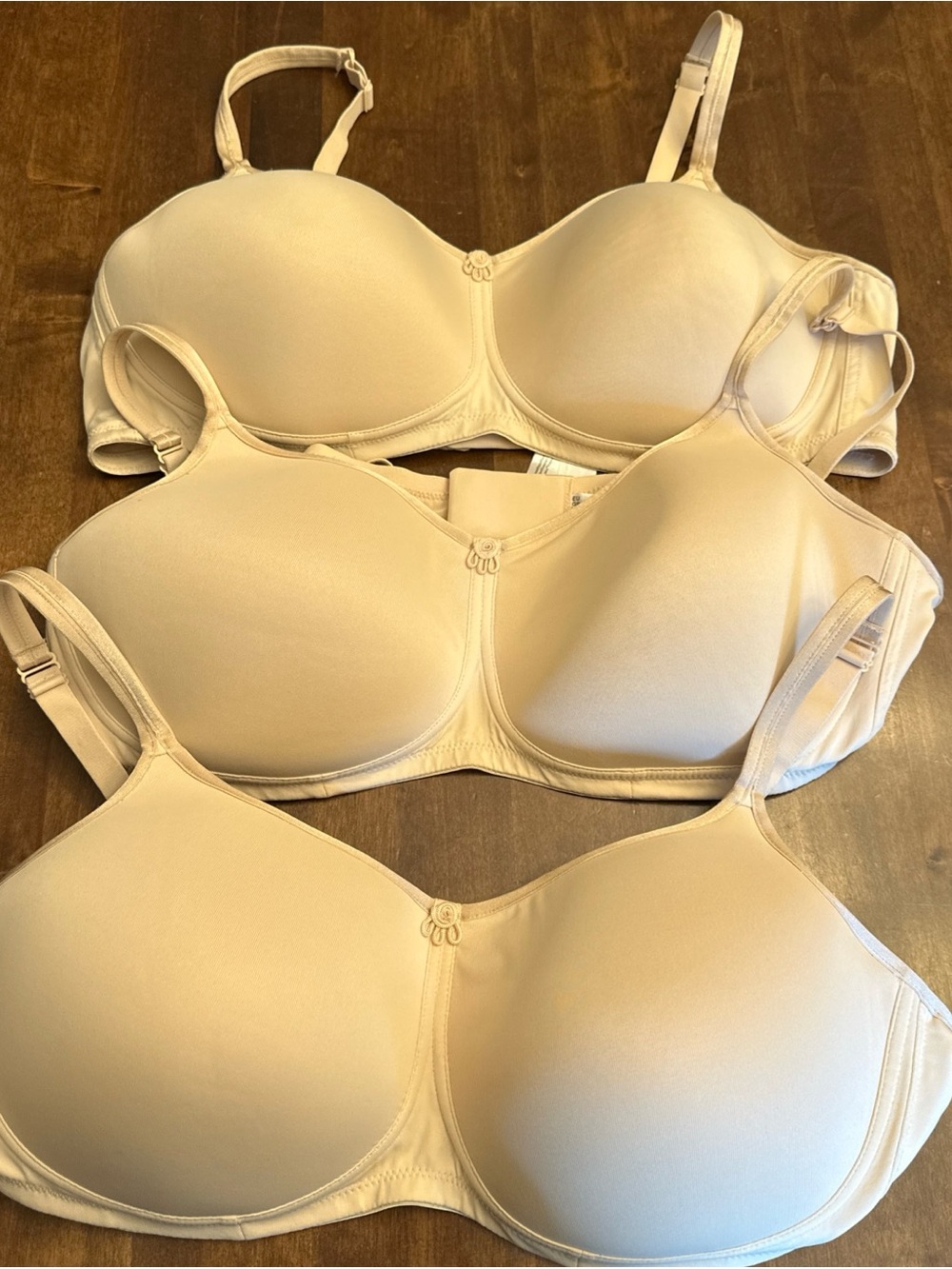 Amoena Bra Bundle (3) 46B (US) Mara Post Surgery Masectomy Recovery Beige